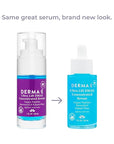 DERMA E Ultra Lift DMAE Concentrated Serum – All Natural Skin Firming & Hydrating Serum with Copper Peptides and Resveratrol – Concentrated Facial Skin Care, 1oz