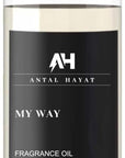 My Way Essential Oil Scent 50ml - Antal Hayat Diffuser Oil - Home Luxury Scents - Lemon, Comforting Sandalwood, Warm Cedarwood & Pretty Iris - Diffuser Oil Blends for Aromatherapy
