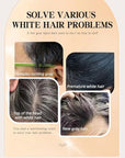 Hair Color Stick, Waterproof and Sweat-Proof H air Dye St ick, Portable Color Touch-Up Ha ir S ticks With Comb for Unisex (Black-Brown)