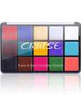 UCANBE Face Body Paint Oil, Professional 15 Colors FX Makeup Palette- Non Toxic Hypoallergenic Safe Facepaint for Halloween, Cosplay Costumes, Parties and Festivals