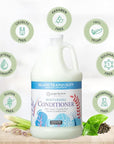 Ginger Lily Farms Botanicals Moisturizing Conditioner for Dry Hair, Island Tranquility, 100% Vegan & Cruelty-Free, Green Tea Lemongrass Scent, 1 Gallon (128 fl oz) Refill