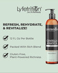 Lyfetrition Centella Asiatica Cica Serum - 12 Fl Oz Large Bottle - Anti-Aging Face Serum for Sensitive Skin Cream - Boosts Collagen Production Younger Skin
