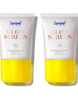 Supergoop! Glowscreen (SPF 40) - 0.5 fl oz, Pack of 2 - Glowy Primer + Broad Spectrum Tinted Sunscreen - Helps Filter Blue Light - Hydration - Hyaluronic Acid & Vitamin B5