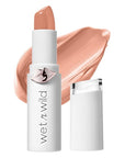 wet n wild Mega Last High-Shine Lipstick Lip Color, Infused with Seed Oils For a Nourishing High-Shine,Buildable & Blendable Creamy Color,Cruelty-Free & Vegan - Peach Please