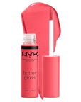 NYX PROFESSIONAL MAKEUP Butter Gloss, Non-Sticky Lip Gloss - Sorbet (Vibrant Coral)