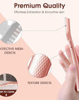 Dermaplane razor for women with 10 replaceable blades, dermaplaning tool for facial peach fuzz, eyebrows, exfoliation, and also suitable for shaving men beards, Rose Gold