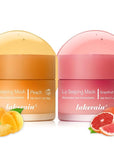 Lip Mask Overnight, Lip Sleeping Mask, (peach&grapefruit)