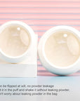Dioche Loose Powder Container with Puff Sifter Lids,