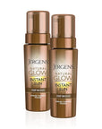 Jergens Natural Glow Instant Self Tanner Mousse, Sunless Deep Bronze Tan, Sunless Self-tanner, for a Natural-looking Tan, 6 Oz, Pack of 2