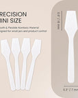 PANA 200pcs Cosmetic Make Up Disposable Plastic 2.5" Spatulas Skin Care Facial Cream Mask Spatula (WHITE-200 Pieces in a Box)