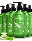 Aloderma Organic Aloe Vera Gel for Skin + Tea Tree Oil, Made within 12 Hours of Harvest, Soothing Pure Aloe Vera Gel for Face, Works Great for Scalp, Acne & Aftershave, All Natural Aloe Gel - 10.6 Oz