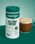 Supergut GLP1 Daily Support - High Fiber GLP-1 Supplement Powder for Women & Men - Sugar-Free Drink Mix for Gut Health (20 Servings)