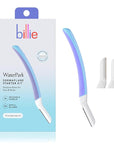 Billie - Dermaplane Starter Kit - Reusable Handle + 3 Refill Blades - Remove Facial Hair + Perfectly Shape Brows - Dermatologist-Approved - WaterPark