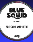Blue Squid Face Paint Water Based Single Cake Professional Face Paint & Body Paint - Water Activated, Kids Adults Face Painting for Costume, Halloween Makeup, Cosplay - Neon White Face Paint 30g