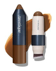trestique Bronzer Stick, Refillable Contour Stick With Built-In Cream Bronzer