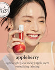 NOONI Korean Hydrating Lip Oil - Appleberry | Long-Lasting, Moisturizing, Plumping, Revitalizing for Dry Lips, Waterproof, No Peel Off, Hydrating, Nourishing Crystal Clear, 0.12 FL Oz