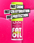 NYX PROFESSIONAL MAKEUP Fat Oil Lip Drip, Moisturizing Lip Oil Gloss, Vegan Tinted Formula, Up to 12 HR Hydration - Supermodel (Shimmering Magenta)