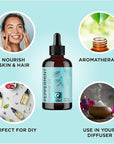 Peppermint Essential Oil for Diffuser Aromatherapy - 100% Pure Peppermint Oil for Hair Skin and Nails Plus Undiluted Refreshing Aromatherapy Essential Oil for Diffusers Baths and Topical Uses 4oz