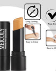 MEICOLY Gold Face Body Paint Stick,Face Paint for Halloween SFX Cosplay Makeup, Gold Eye Black Stick for Baseball/Softball/Football/Lacrosse,Shimmer Lipstick