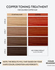 Four Reasons Color Mask - Copper - (27 Colors) Toning Treatment, Color Depositing Conditioner, Tone & Enhance Color-Treated Hair - Semi Permanent Hair Dye, Vegan and Cruelty-Free, 6.76 fl oz