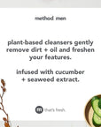 Method Men Face Wash; Sea + Surf; 6 Ounces; 3 pack