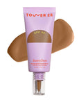 Tower 28 Beauty SunnyDays SPF 30 Tinted Mineral Sunscreen - For Sensitive Skin - 2-in-1 Facial Broad Spectrum UVA/UVB Protection + Foundation – Shade 50 SUNSET, 1 Fl Oz