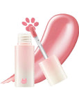 Chewy Lip Glaze, High Shine Lip Gloss, Korean Beauty (GZ01 Peach Blossom, 3.5 grams)