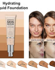 PHOERA Essence Foundation,Hydrating Waterproof and Light Long Lasting (N04 Sand)