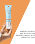 VGO Clear Face Sunscreen SPF 50, Hydrating Sun Essence Face Sunscreen Leaves No Sticky Feeling Travel Size Sunscreen Against UVA and UVB Rays 50ml / 1.7oz
