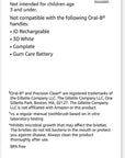 Amazon Basics Electric Toothbrush Head Replacement Brush, White, 3 Count (Fits Most Oral-B Brushes)