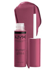 NYX PROFESSIONAL MAKEUP Butter Gloss, Non-Sticky Lip Gloss - Cranberry Pie (Mauve Purple)