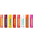 Lip Smacker Flavored Lip Balm Tropic Fever 8 Count (Pack of 1), Passion Fruit, Peach, Breezey-Teazey, Pina Colada, Grapefruit, Coca Cabana, Tangerine, Mango, Clear