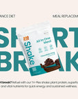 310 Nutrition All-In-One Meal Replacement Shake Powder - Plant-Based Protein Smoothie Blend w/High Fiber, Probiotics & Adaptogens - Low Carb, Vegan, Keto & Paleo Friendly - Chocolate Icing - 28 Srv