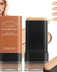 Flawless Eraser Foundation Stick,Korean Hydrating Lightweight Foundation Stick with Brush,Multi-Use Foundation Stick Makeup, Waterproof Thin and Cover Blemishes for All Skin Types (natural, 02)