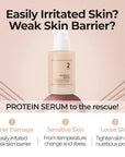 numbuzin No.2 Serum | Creamy 43% Protein Serum | Oat Protein, Ceramide, Panthenol for Skin Barrier | Korean Skincare for Sensitive, Loose Skin | 1.69 fl. oz.