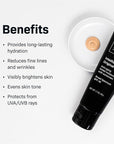 Revision Skincare Intellishade® Original SPF 45, Anti-Aging Tinted Sunscreen for Face, Daily Moisturizer with SPF, Anti-Wrinkle with Peptides & Vitamin C, Hydrating Broad-Spectrum Sunscreen, 1.7 oz