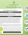 Aloderma Skin Brightening Face Cleanser Made with Organic Aloe Vera - Natural Brightening Daily Face Wash with Niacinamide & Papaya for Radiant Skin Tone - Natural Formula for Everyday Use, 4.2oz