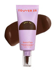 Tower 28 Beauty SunnyDays SPF 30 Tinted Mineral Sunscreen - For Sensitive Skin - 2-in-1 Facial Broad Spectrum UVA/UVB Protection + Foundation - Shade 65 TOPANGA - Deep with Red Undertones, 1 Fl Oz