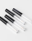 1.3ml Empty Lip Gloss Tube Lip Gloss Wand Bottles Containers Pack of 10 (Black Cap)