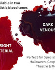 Mehron Makeup Stage Blood | Realistic For Halloween | Washable Fake Blood for Special FX, Stage & Screen, Halloween, & Cosplay (4.5 oz) (Bright Arterial)