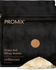 Promix Whey Protein Isolate Powder, Unflavored - 5lb Bulk - Grass-Fed & 100% All Natural - Post Workout Fitness & Nutrition Shakes, Smoothies, Baking & Cooking Recipes - Gluten-Free & Keto-Friendly