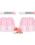 2Pc Jelly Lip Mask Overnight,Fruity Peach Collagen-Peach