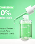 TOSOWOONG Azelaic Acid 10% Face Serum, Rosacea care, Redness Soothing and Blemish, Centella Asiatica for Acne-prone, Niacinamide, Hyaluronic Acid, Korean Skincare, Natural Color, 33 ml / 1.11 fl. oz.