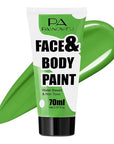 Light Green Face Paint 70ml - Non-Toxic Washable Body Paint for Halloween Witch Makeup, Water-Based Highly Pigmented Face Body Paint for Halloween SFX Cosplay Makeup ,Costume Events,Party