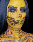 Mehron Makeup Color Cups | Stage, Foundation, Face Paint, Body Paint, Halloween Makeup | Greasepaint .5 oz (14 g) (Yellow)