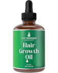 Hair Thickening and Moisturizing Serum - Vegan Scalp Treatment Oil for Women, Men with Dry, Frizzy, Weak Hair and Hair Loss. Peppermint, Wild Black Castor Oil, Unscented 2oz