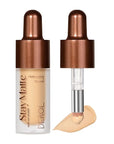 Foundation Makeup,Soft Beige Full Coverage Foundation Makeup(Built-in brush)Vegan Face Makeup(04#)
