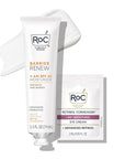RoC Barrier Renew Day Cream with SPF 30, Moisturizer with Ceramides & Prebiotics to Protect Skin Barrier, (2.5 oz) with Retinol Eye Cream Packette