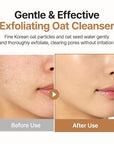 Purito Oat Exfoliating Facial Polish Cleanser - Hydrating Daily Face Wash with Gentle Scrub Clay Pore Minimizing Panthenol, Oat Seed Water Vegan, Non-comedogenic Korean Skin Care 5.07 fl.oz