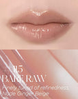 Non-Section Glowy Tint – 115 BARE RAW – Glass Lasting Transparent & Flexible Lip Makeup - Moisturizing Lip Stain for Glossy Finish – Buildable Lipstick for Fuller Looking Lip, 0.18 fl.oz.